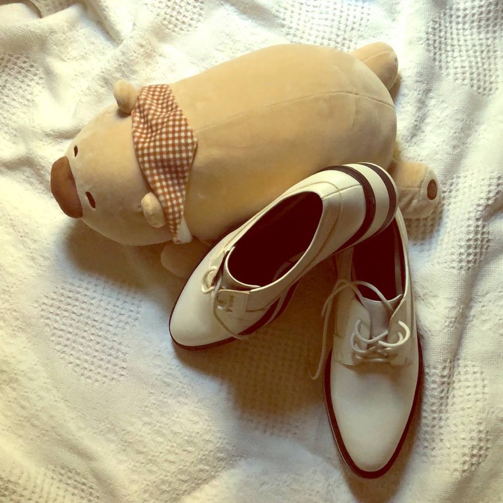 Zara Trafaluc Women’s Leather Shoes (White)